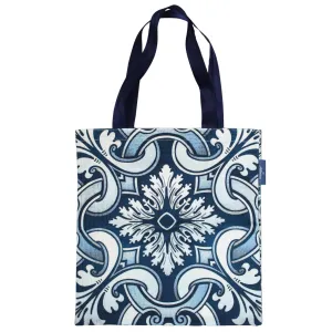 100% Cotton Azulejo Tile Themed Made in Portugal Reusable Tote Bag