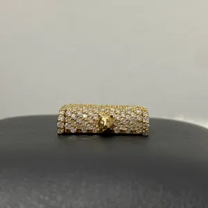 10K Yellow Gold Diamond Sleek Lock 1.40Ct Dia / 4.8gr / 10mm