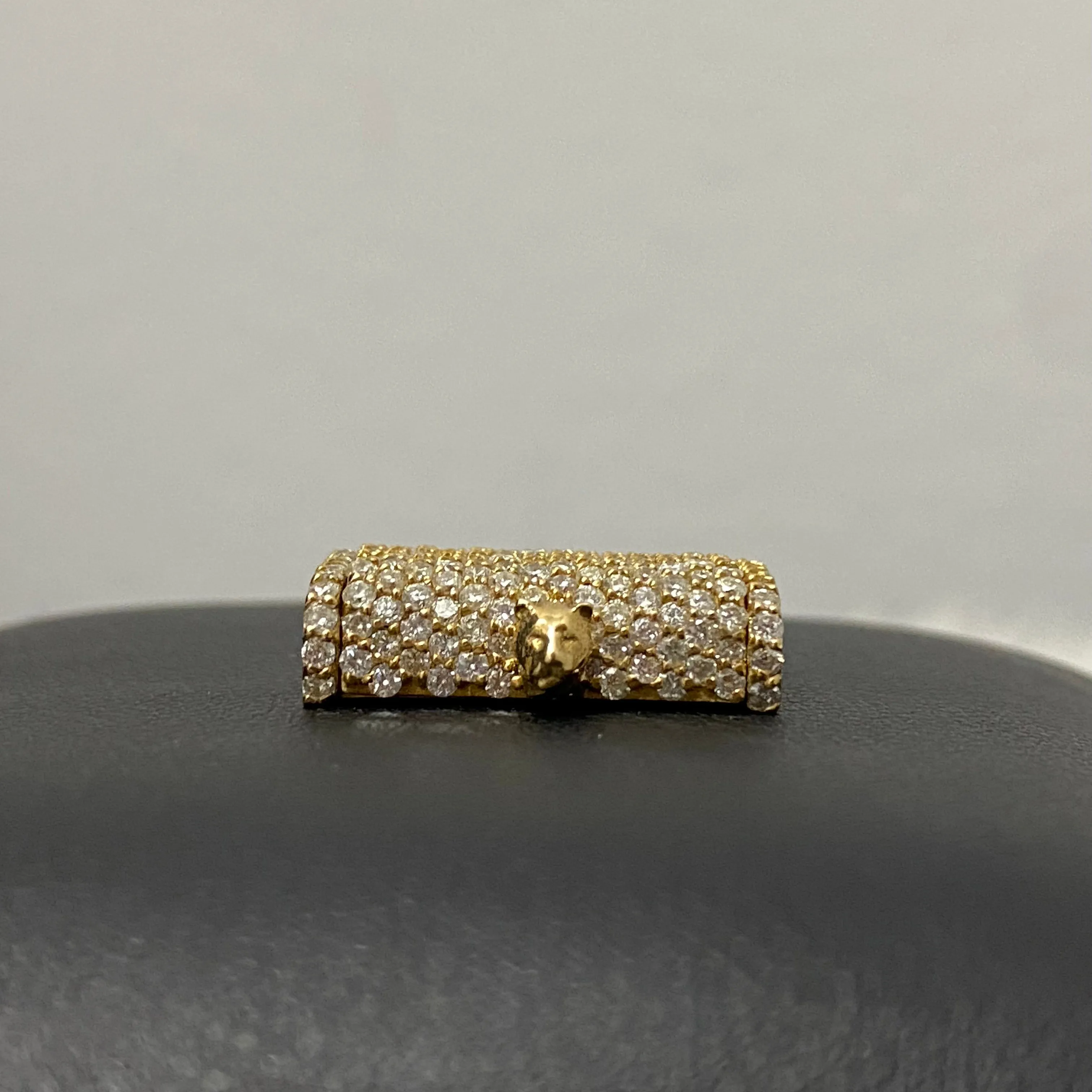 10K Yellow Gold Diamond Sleek Lock 1.40Ct Dia / 4.8gr / 10mm