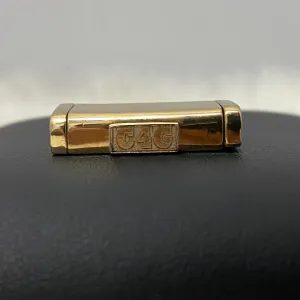 10K Yellow Gold Plain Sleek Lock / 15.8gr / 14mm