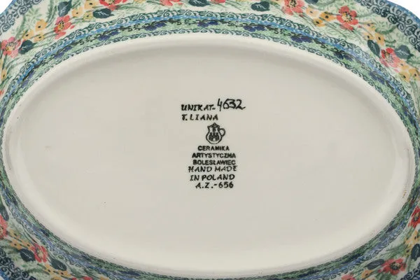 13" Platter with Handles - Splendid Meadow