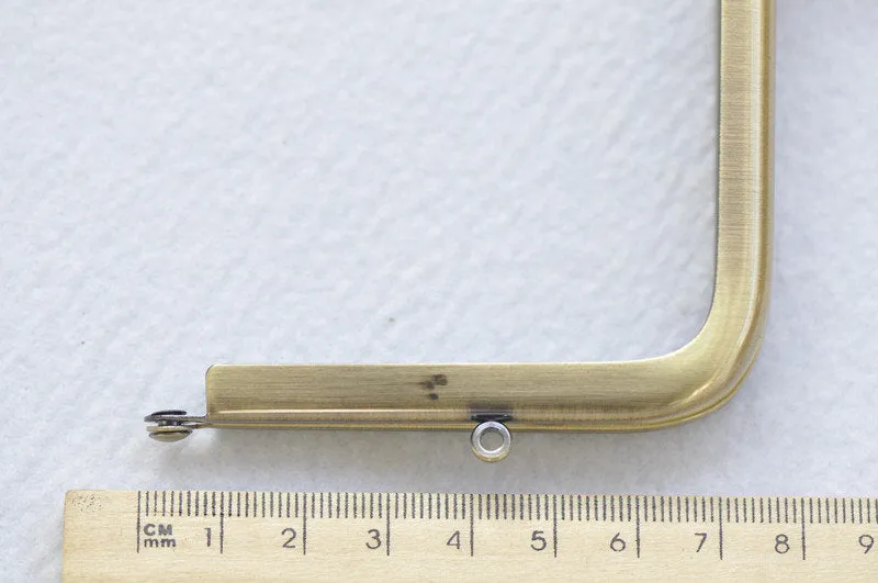 16cm (6") Bronze Purse Frame Handle Purse Frame Glue-In Style 16 x 7.5cm (6"x 3")
