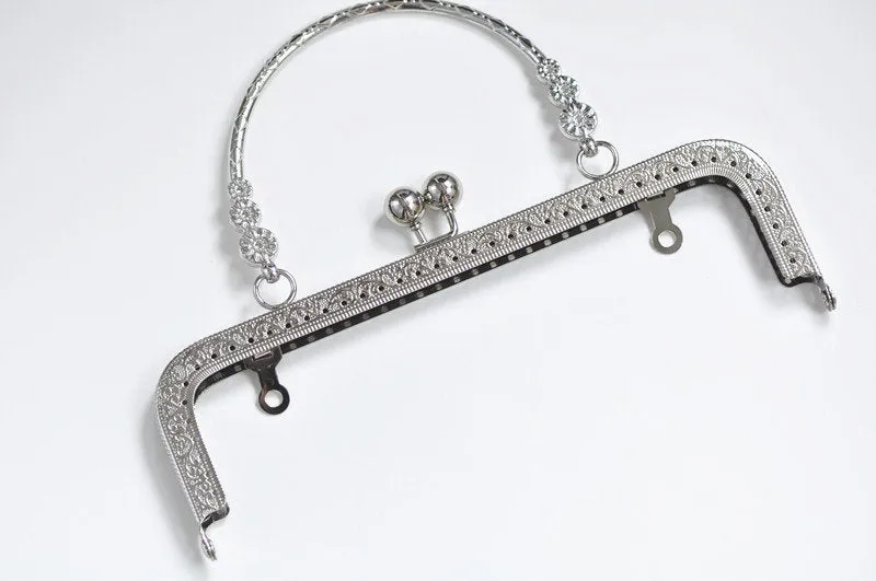 20cm (7") Retro Handle Sewing Purse Frame Four Colors Available