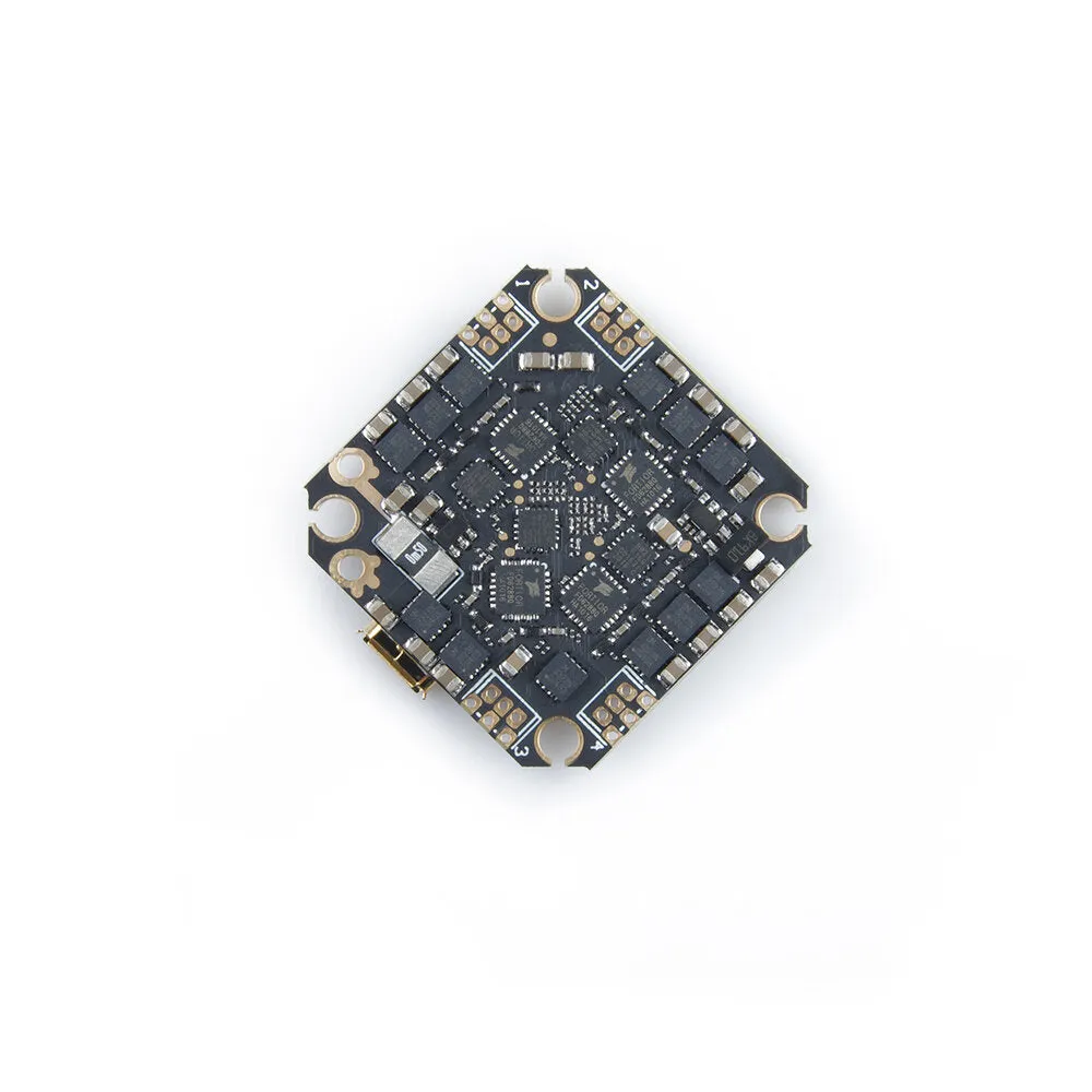 25.5x25.5mm GEELANG F411 F4 Flight Controller AIO OSD BEC Built-in 20A BLheli_S 4in1 Brushless ESC 2-4S Spport DJI Air Unit Caddx Vista for TITAN 120X FPV Racing Drone