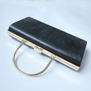 25cm x 13cm Box Purse Frame Clutch Bag With Handle Glue-in Style 10"x 3"