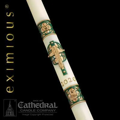 4" x 60" Christus Rex Eximious Paschal Candle