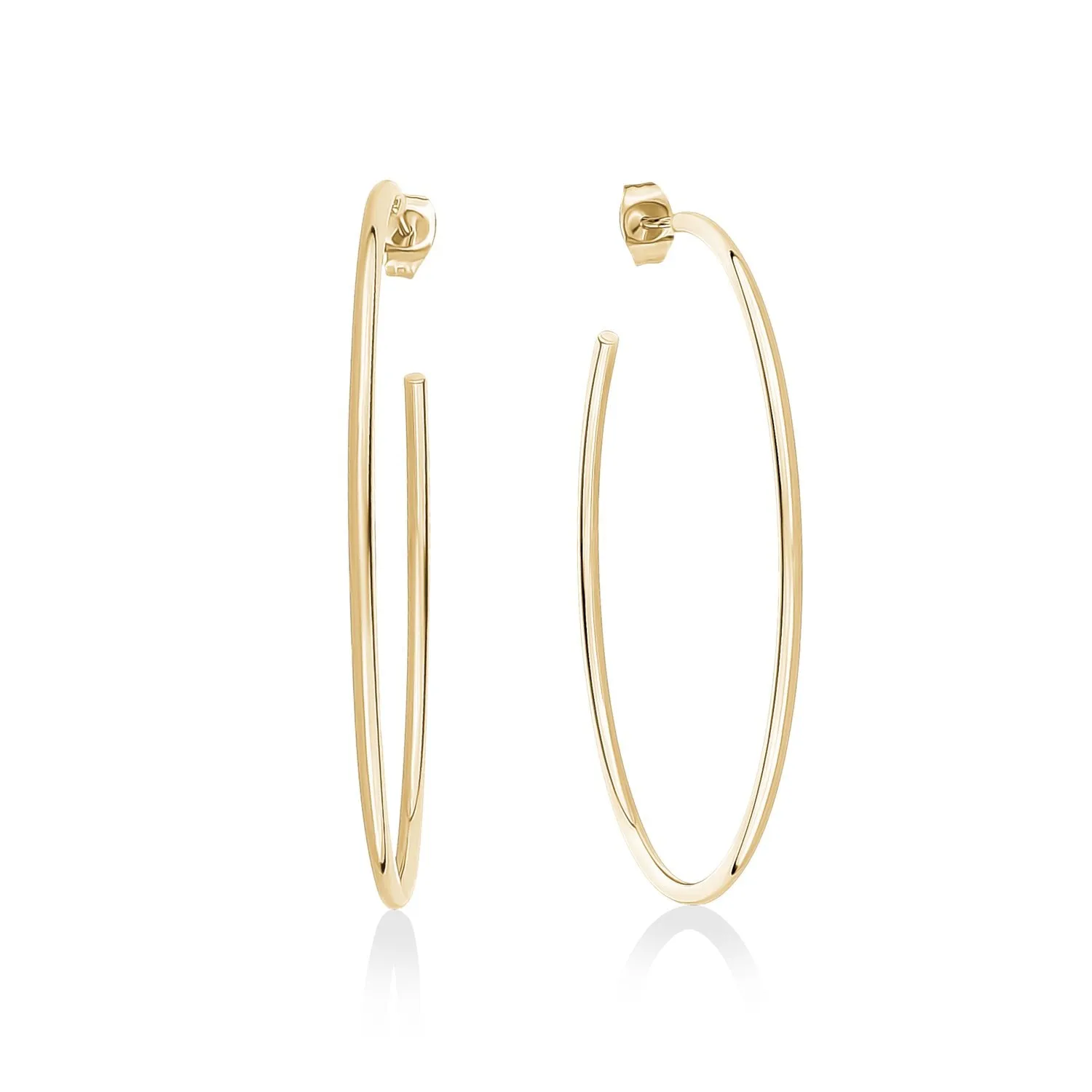 50mm Lightweight Hoop Earrings