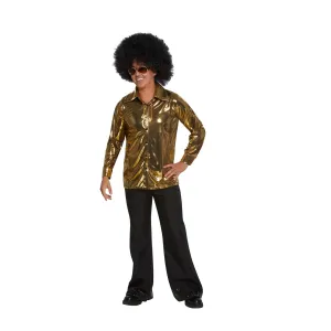 70s Disco Gold Shirt for Adults