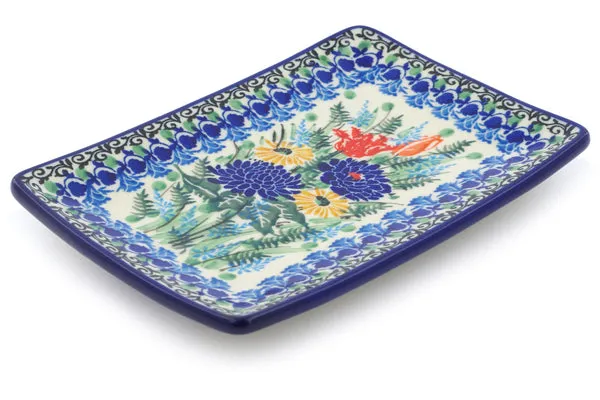 7" Sushi Tray - Splendid Blue Bell