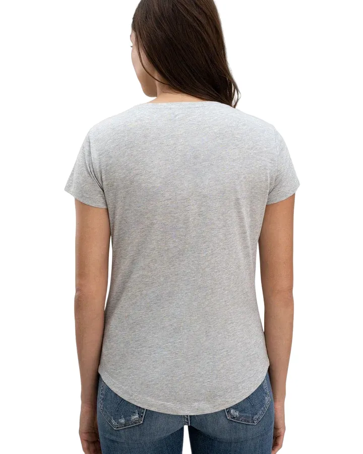Abbie Crewneck Tee - Heather Grey