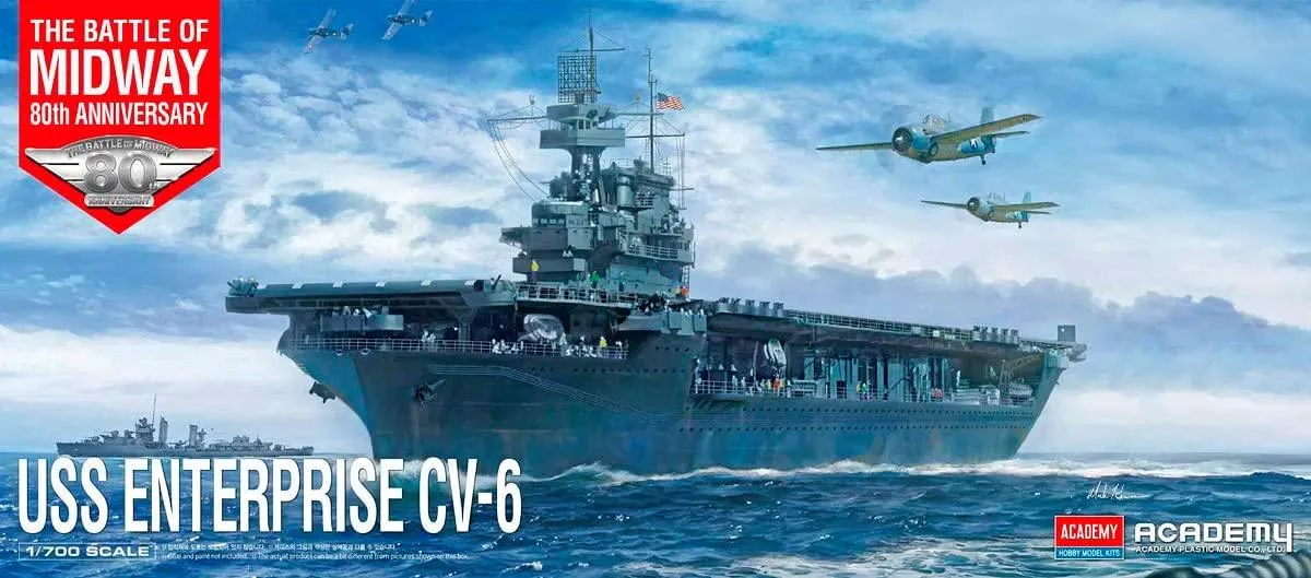 Academy 14409 USS Enterprise CV-6 "Battle of Midway" 1/700 Model Kit