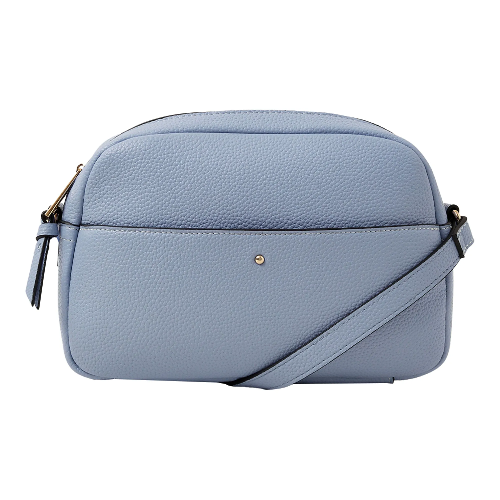 Accessorize London Women's Blue Camera Sling Bag