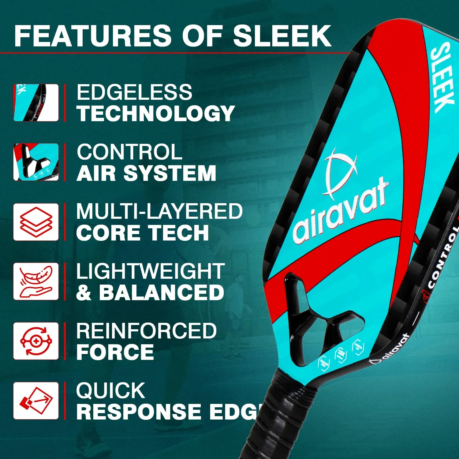 Airavat Sleek 7407 Pickleball Paddle
