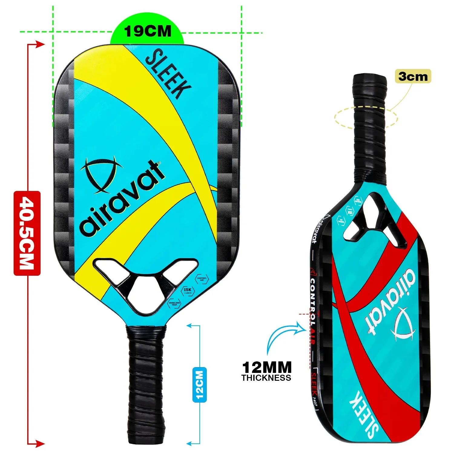 Airavat Sleek 7407 Pickleball Paddle