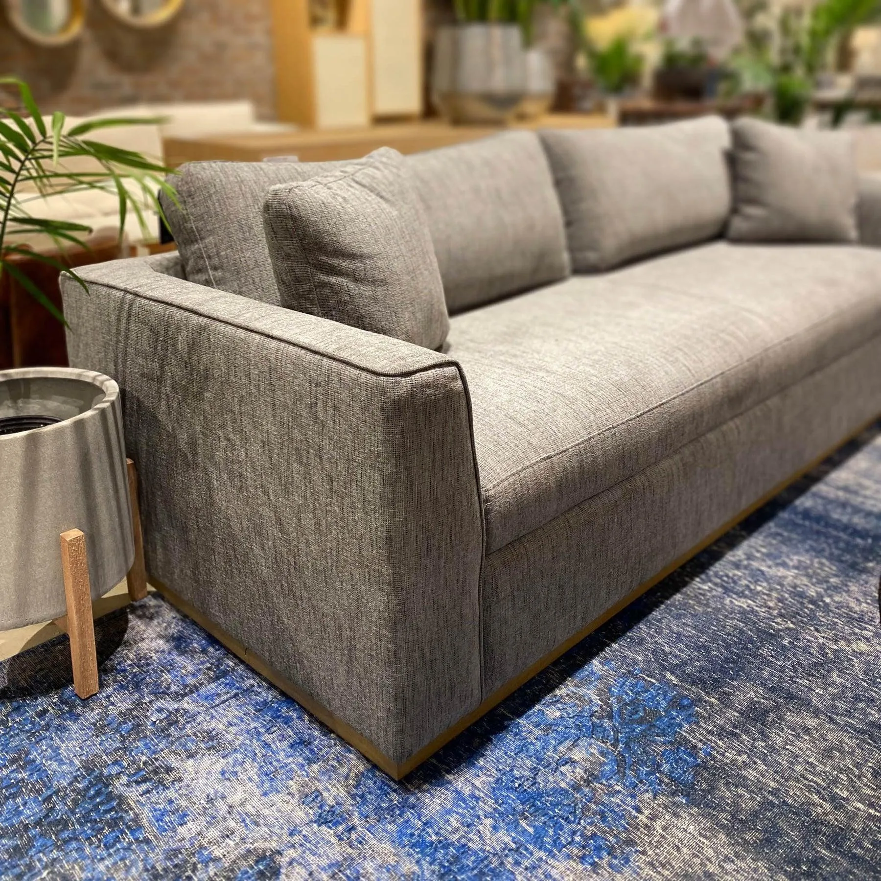 ANDERSON Woven Charcoal Sofa