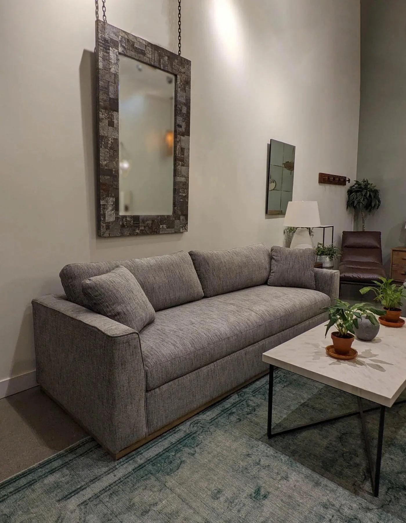 ANDERSON Woven Charcoal Sofa