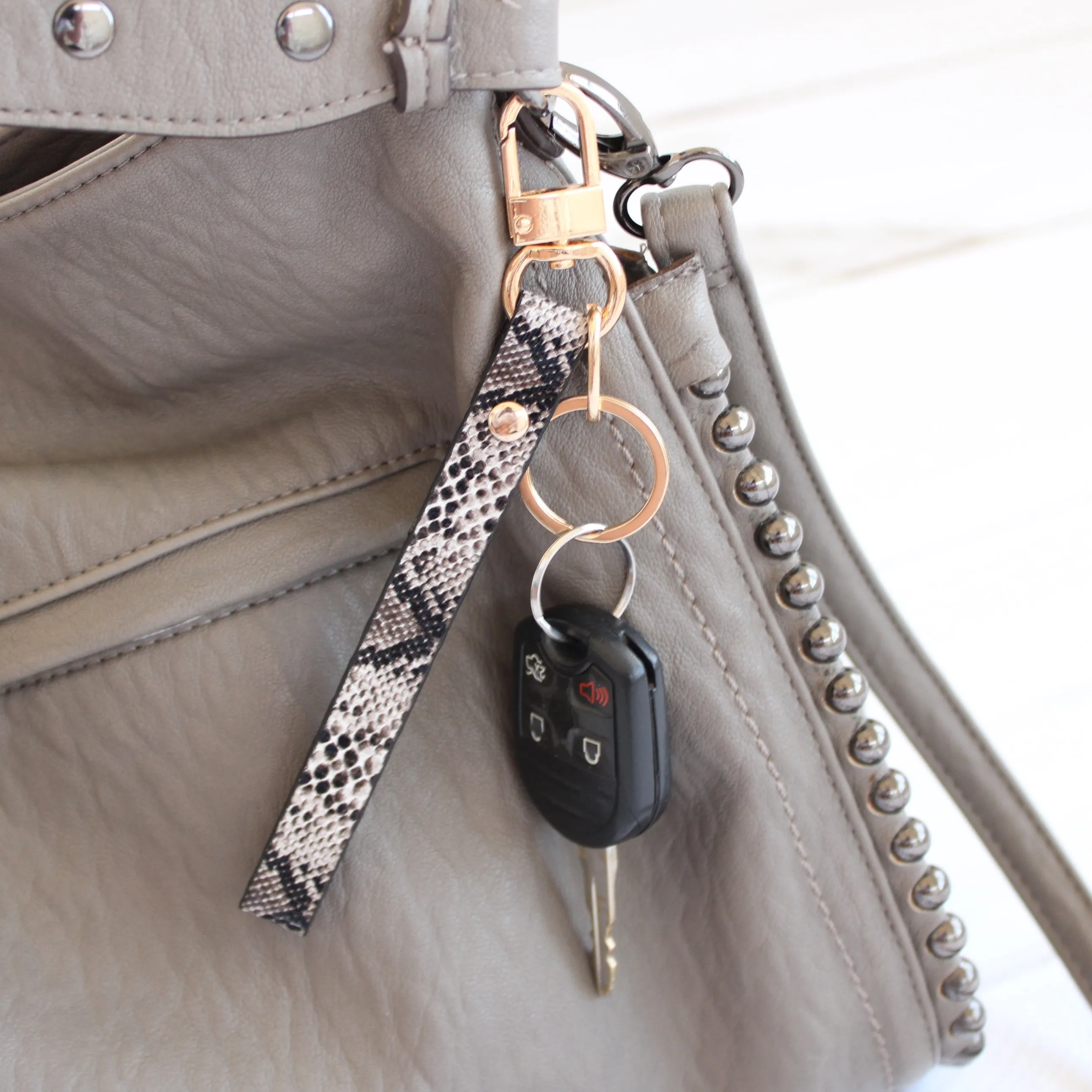Animal Print Wristlet Keychain