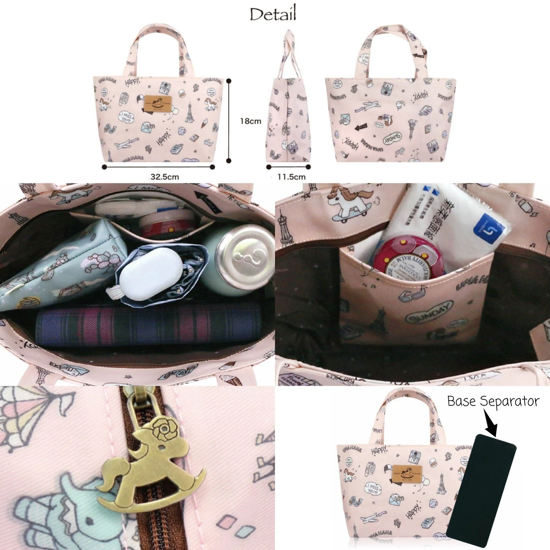 Baby Blue Nocturnal Sparks Small Handbag