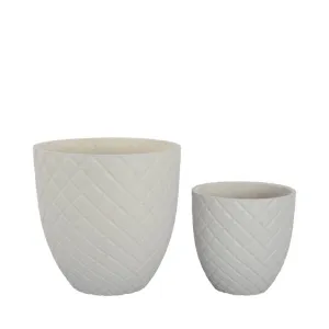 Bari planter pot - Fog grey