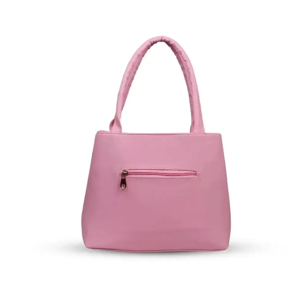 Beautiful Embroidered Trending Tote Bag Barfi Pink