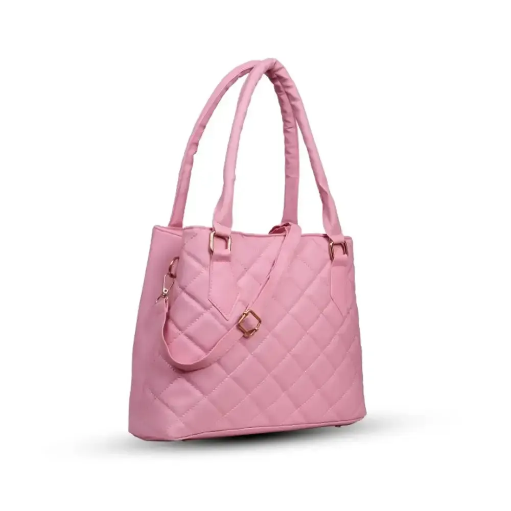 Beautiful Embroidered Trending Tote Bag Barfi Pink