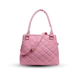 Beautiful Embroidered Trending Tote Bag Barfi Pink