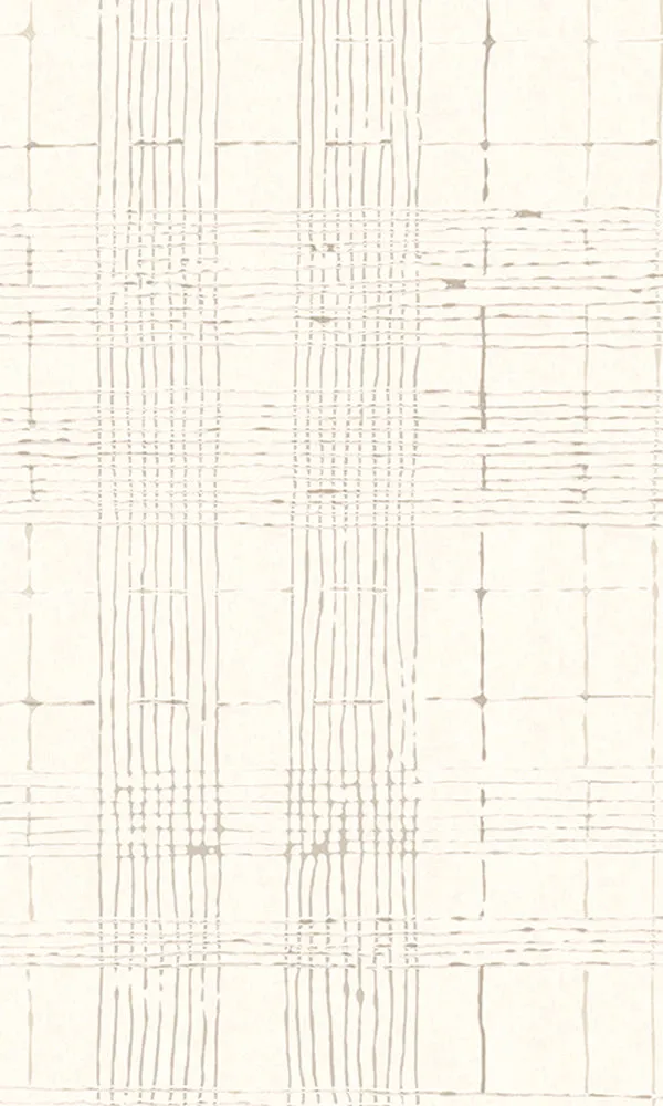 Beige Intersecting Lines Striped Wallpaper R5924