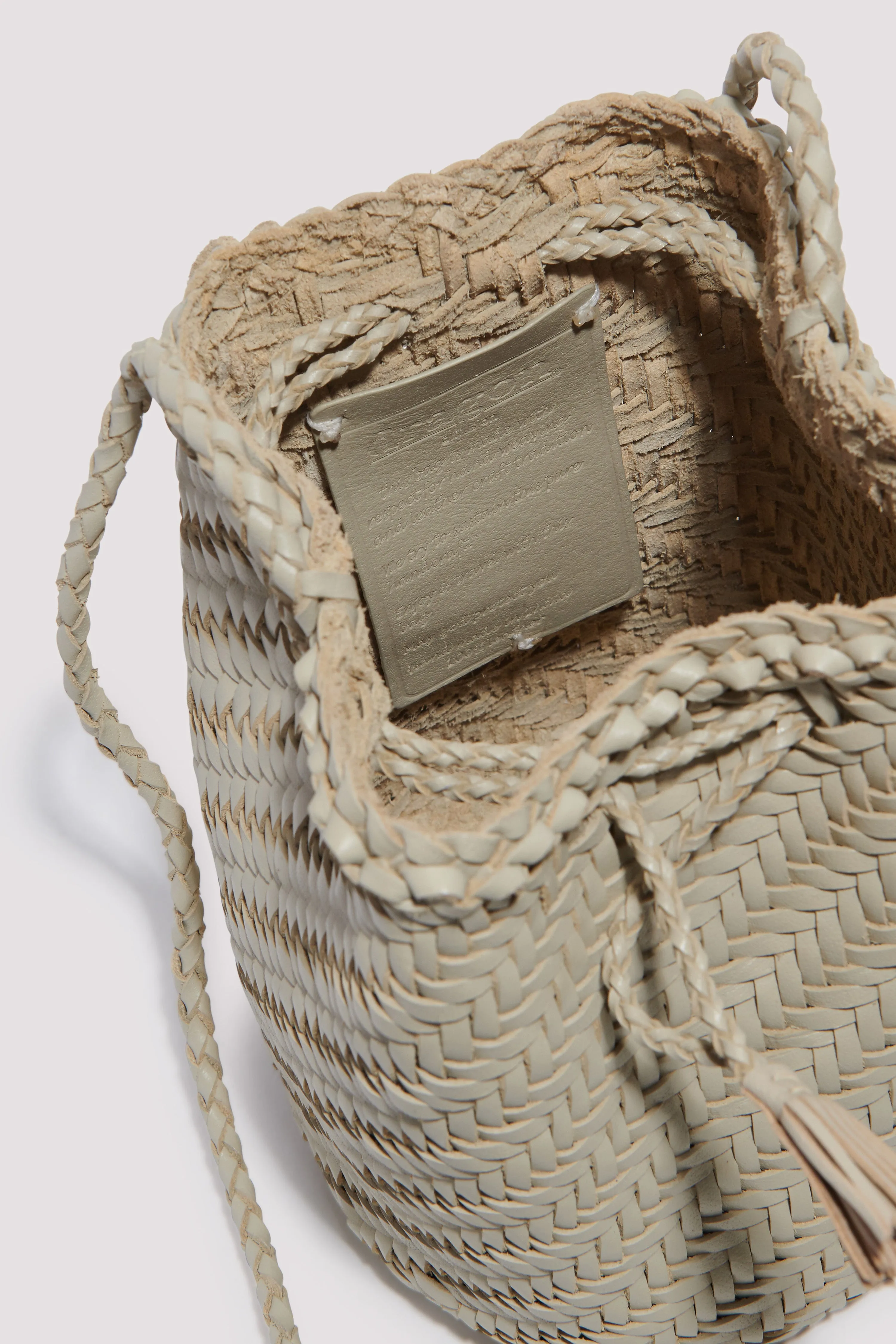 Beige Pompom Shoulder Pouch