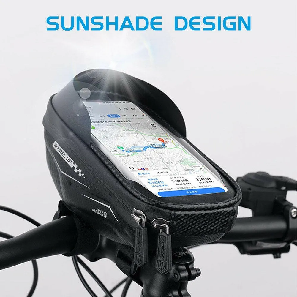 Bike Frame Bag Front Tube Bag Handlebar Bag Bicycle Bag with Touchscreen Phone Case