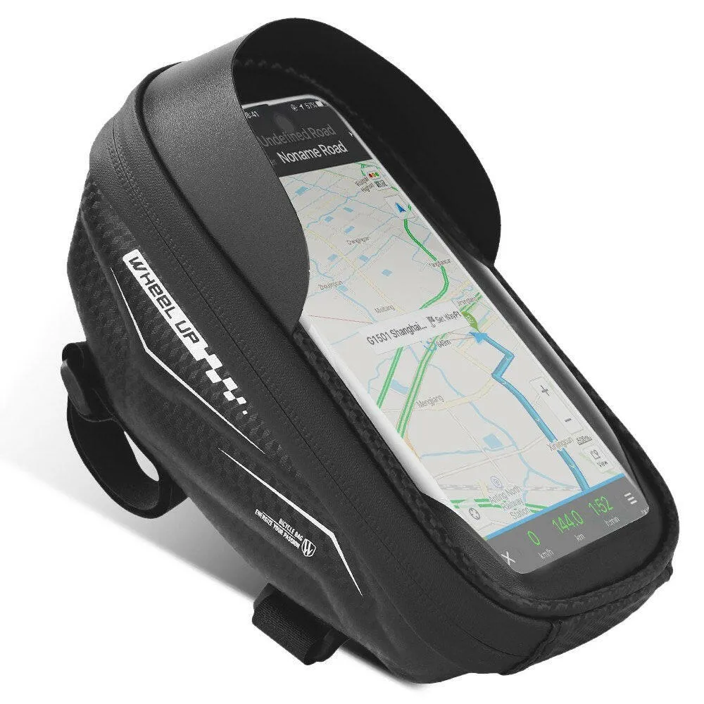 Bike Frame Bag Front Tube Bag Handlebar Bag Bicycle Bag with Touchscreen Phone Case