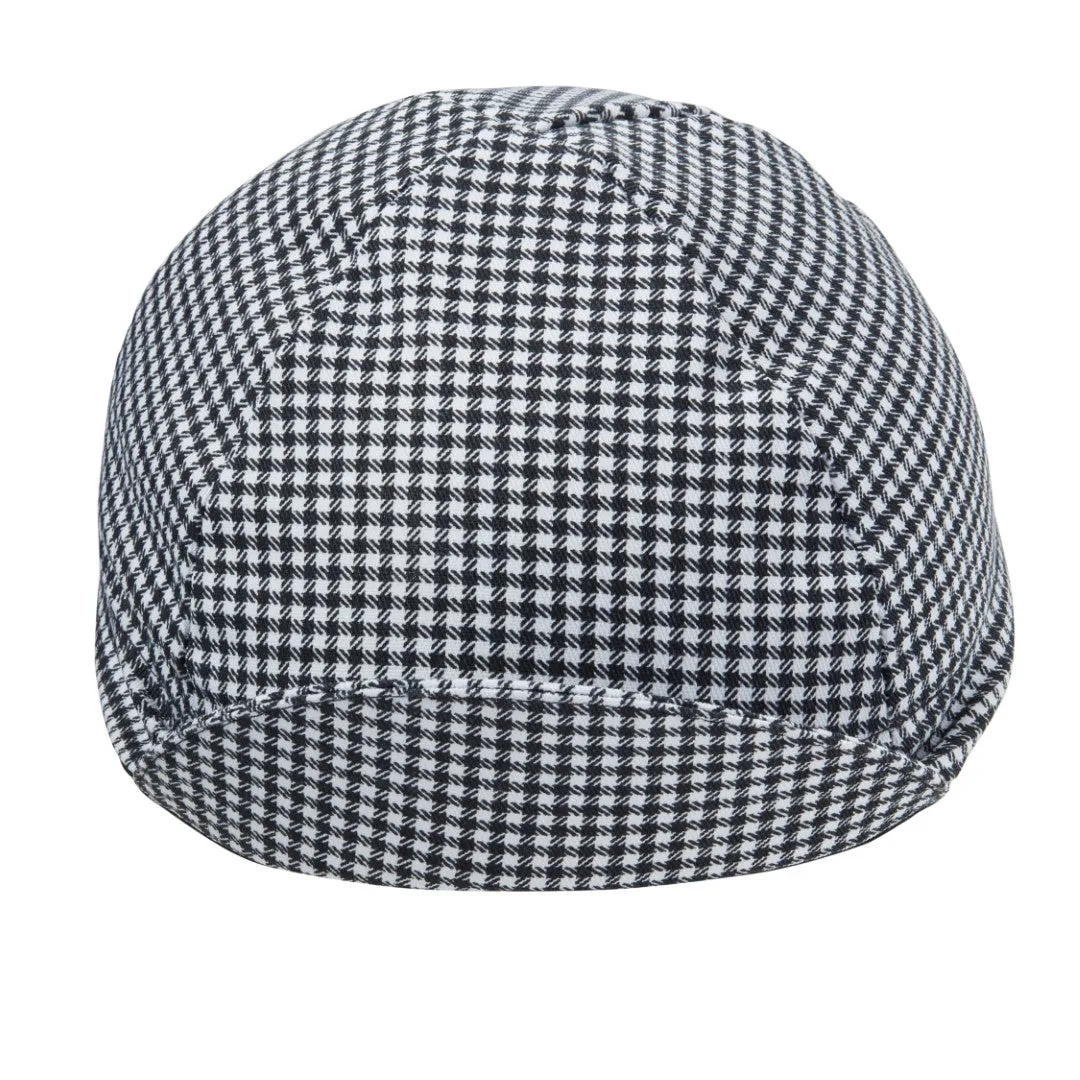 Black & White Houndstooth Cotton 4-Panel