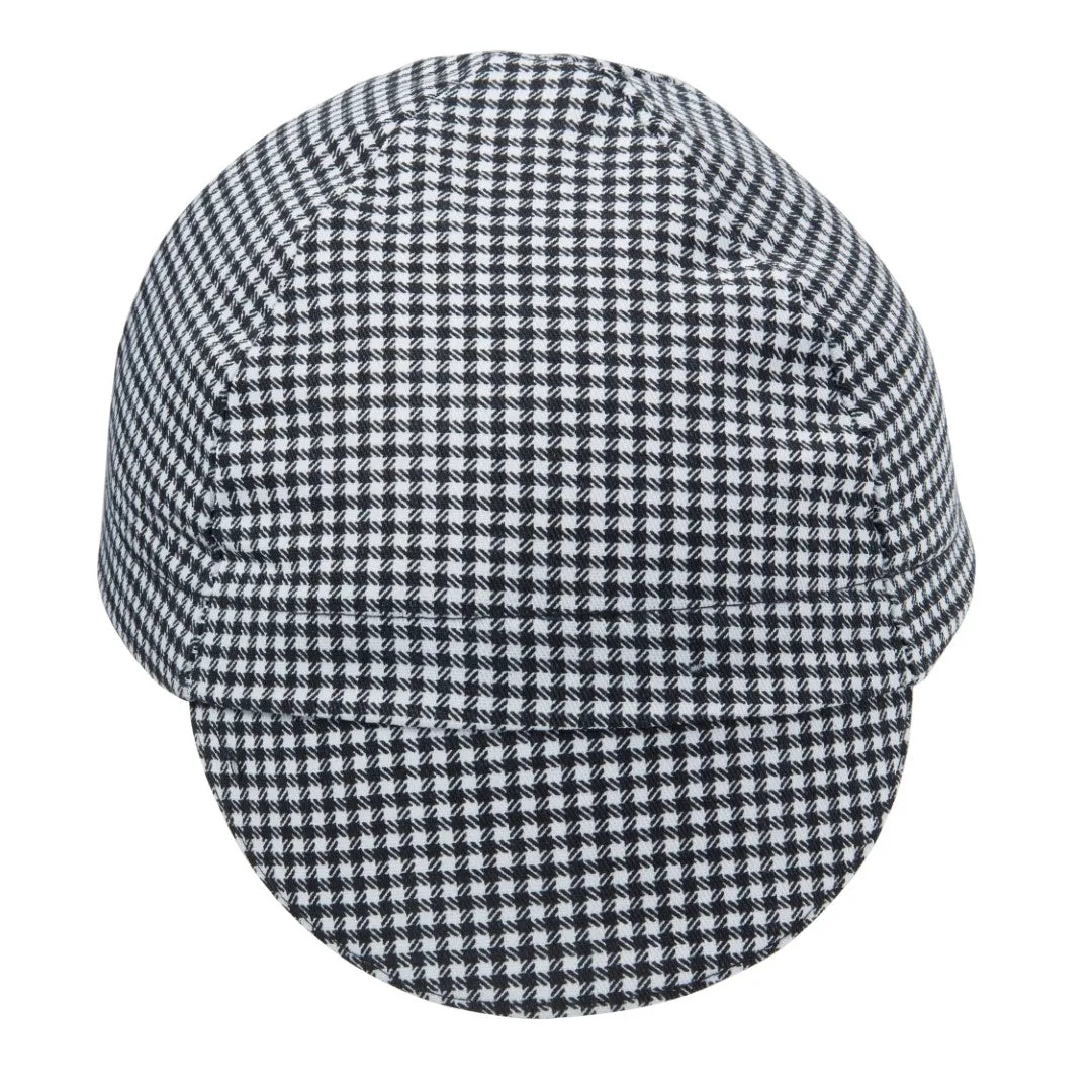Black & White Houndstooth Cotton 4-Panel