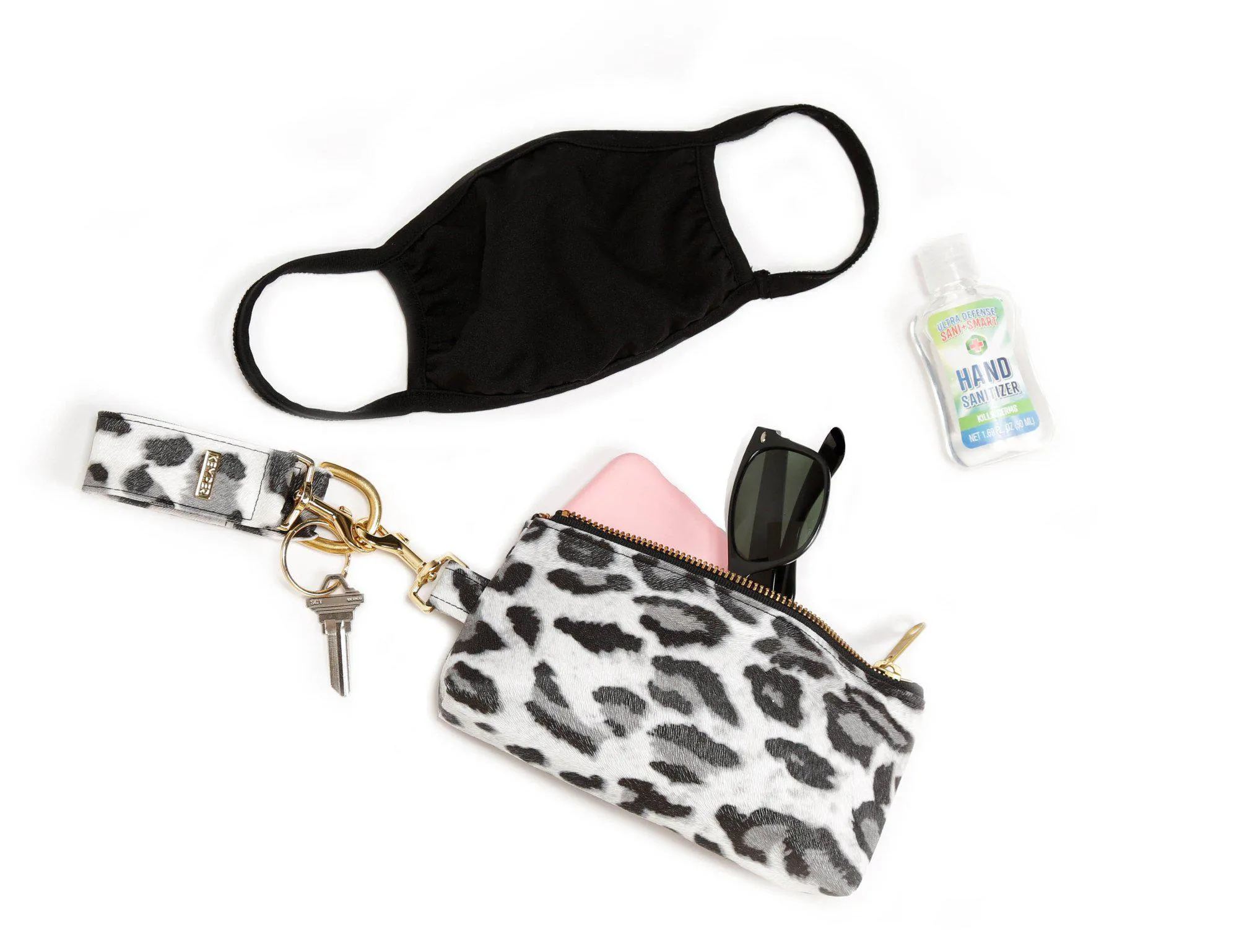 Black CANVAS 2-Piece KEYPIT Set • Wristlet
