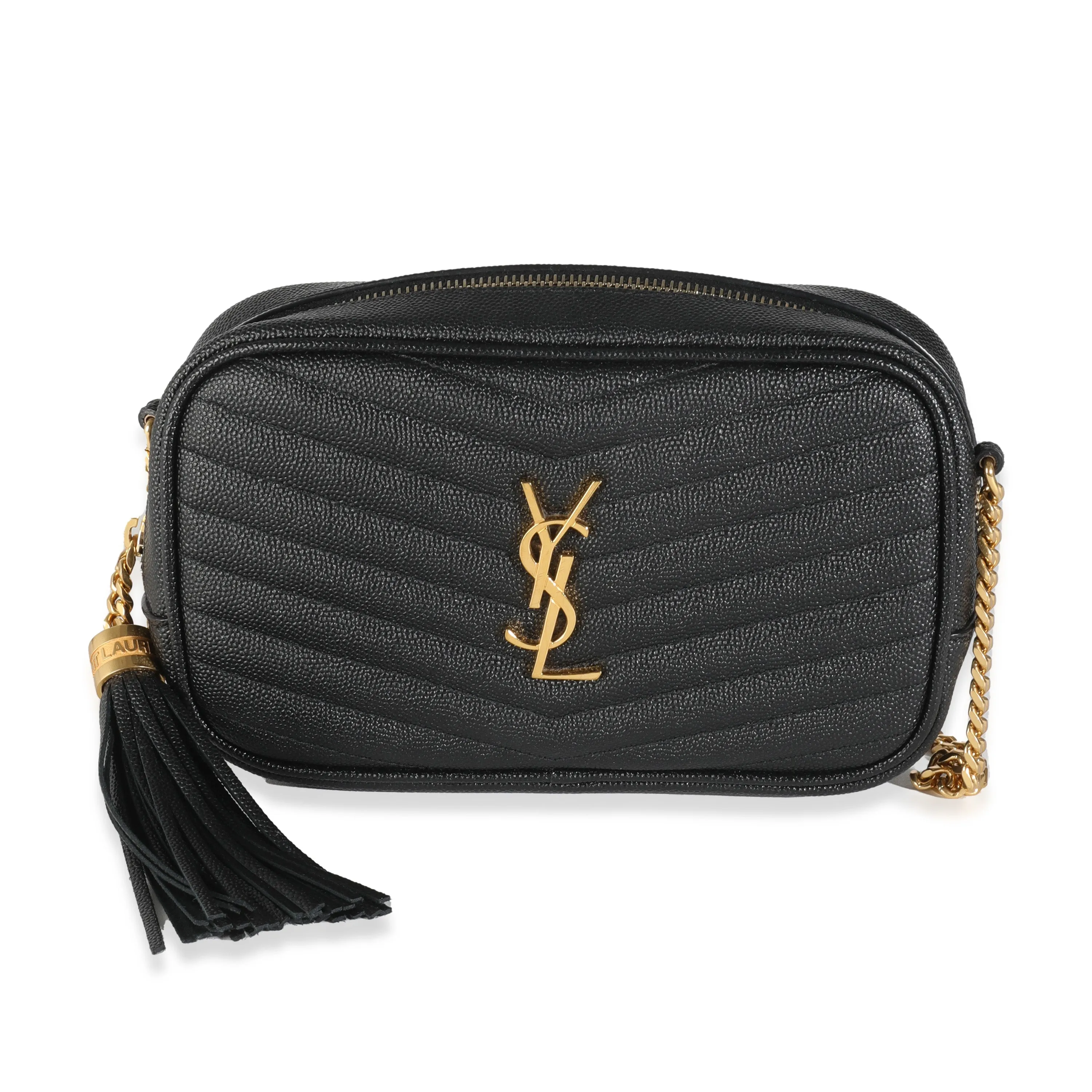 Black Grain De Poudre Mini Lou Camera Bag
