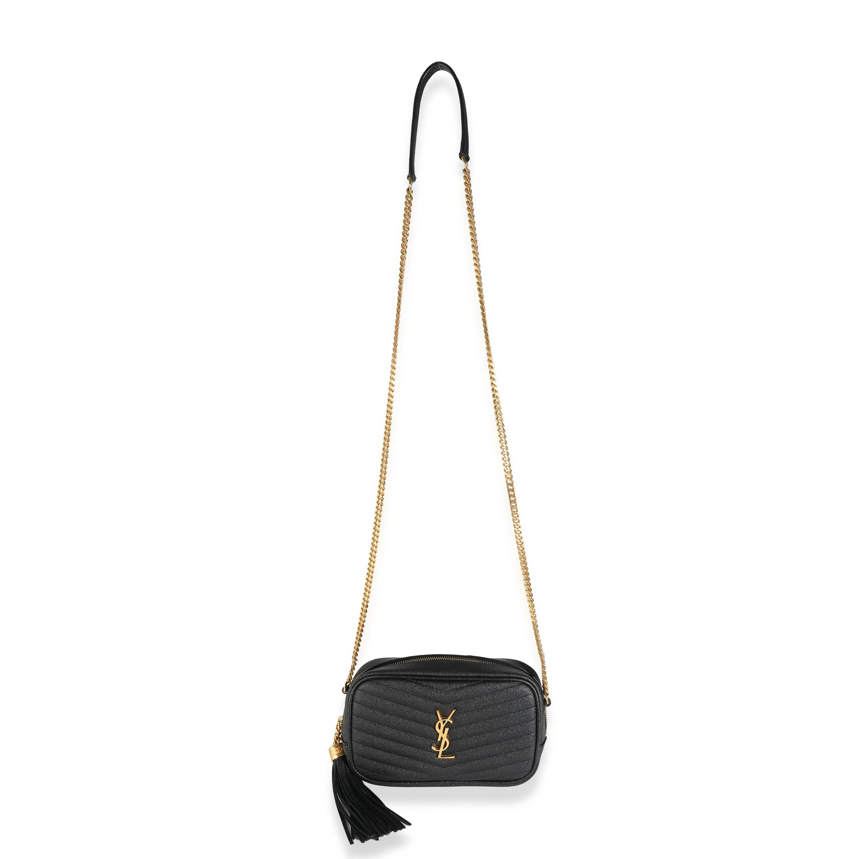 Black Grain De Poudre Mini Lou Camera Bag