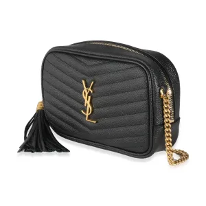 Black Grain De Poudre Mini Lou Camera Bag