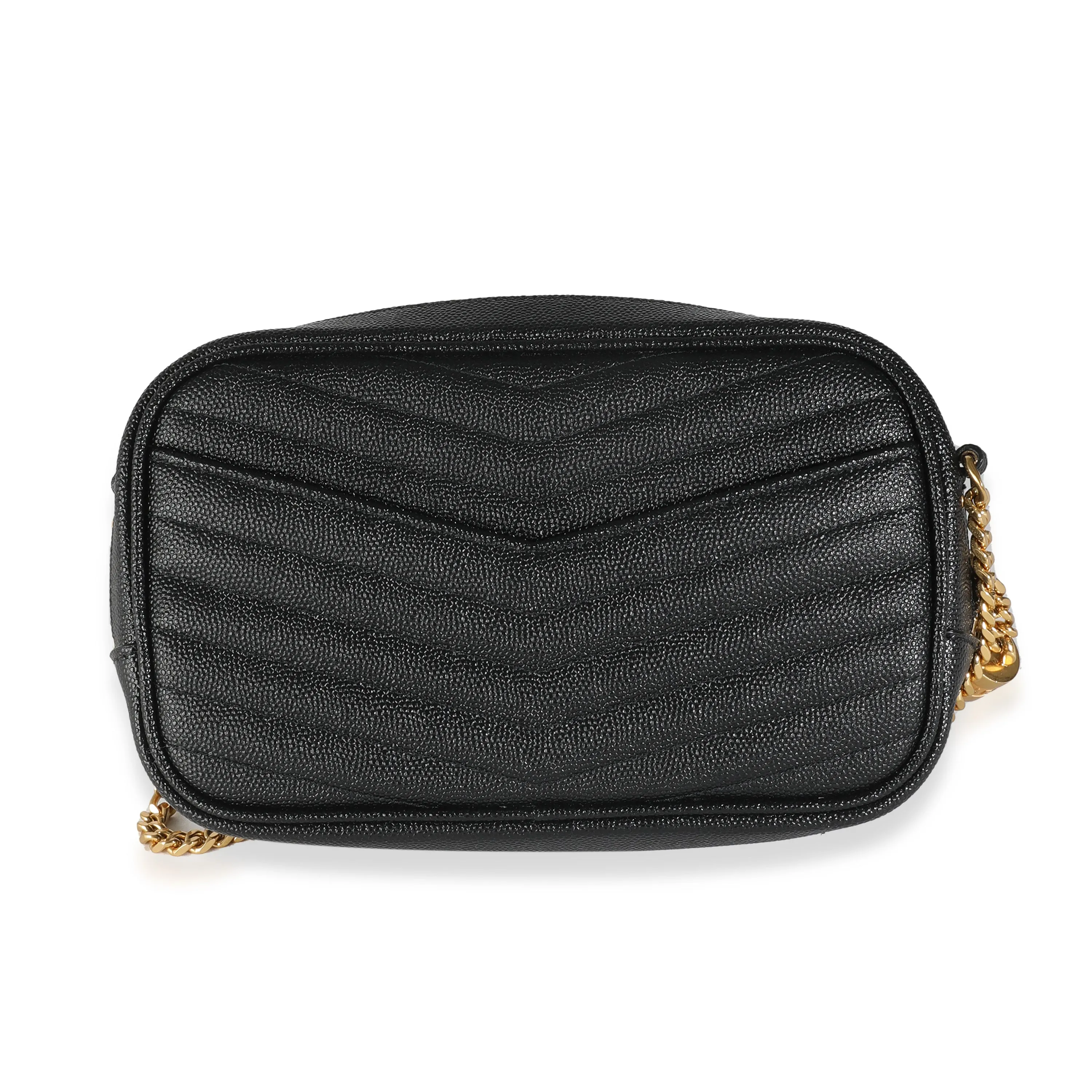 Black Grain De Poudre Mini Lou Camera Bag