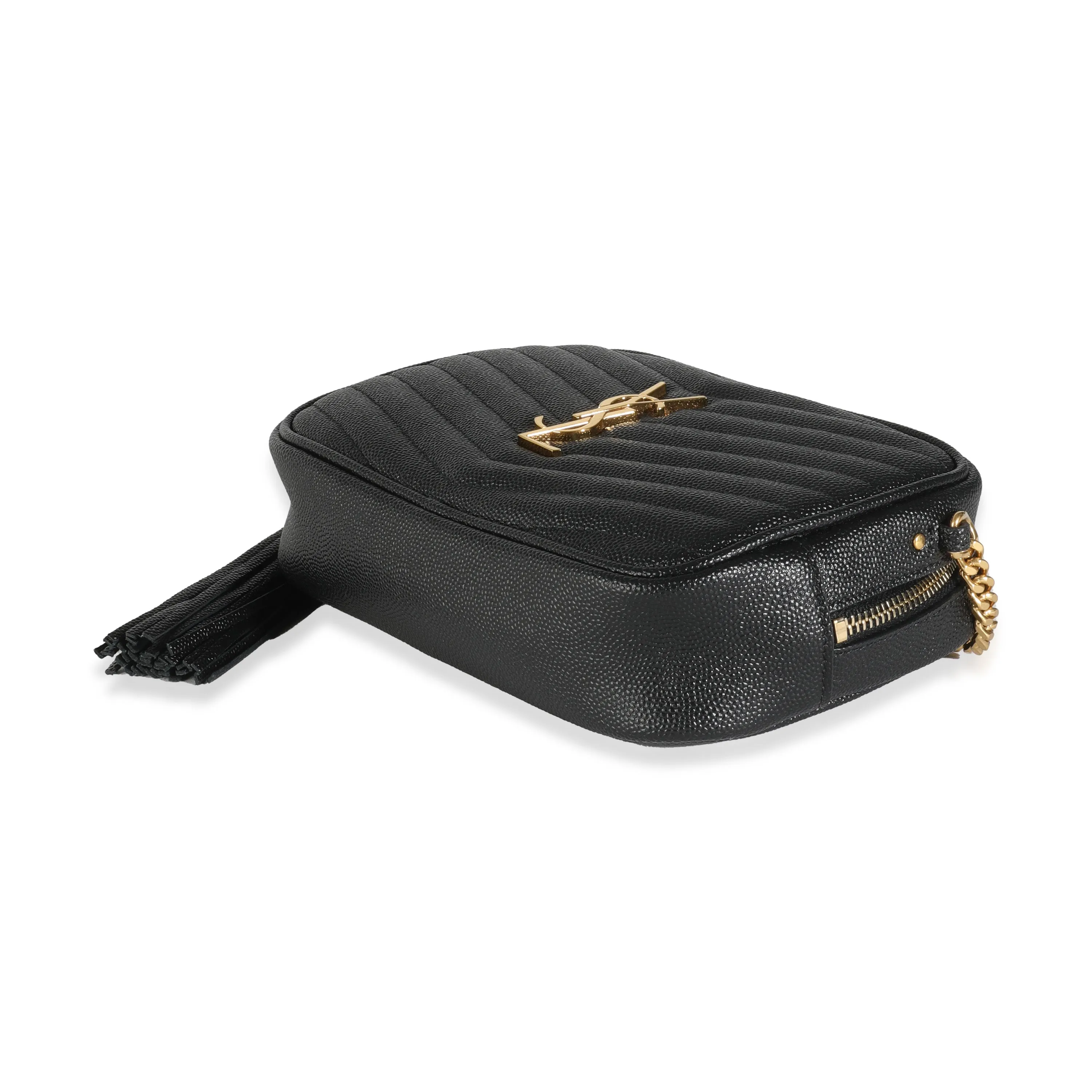 Black Grain De Poudre Mini Lou Camera Bag