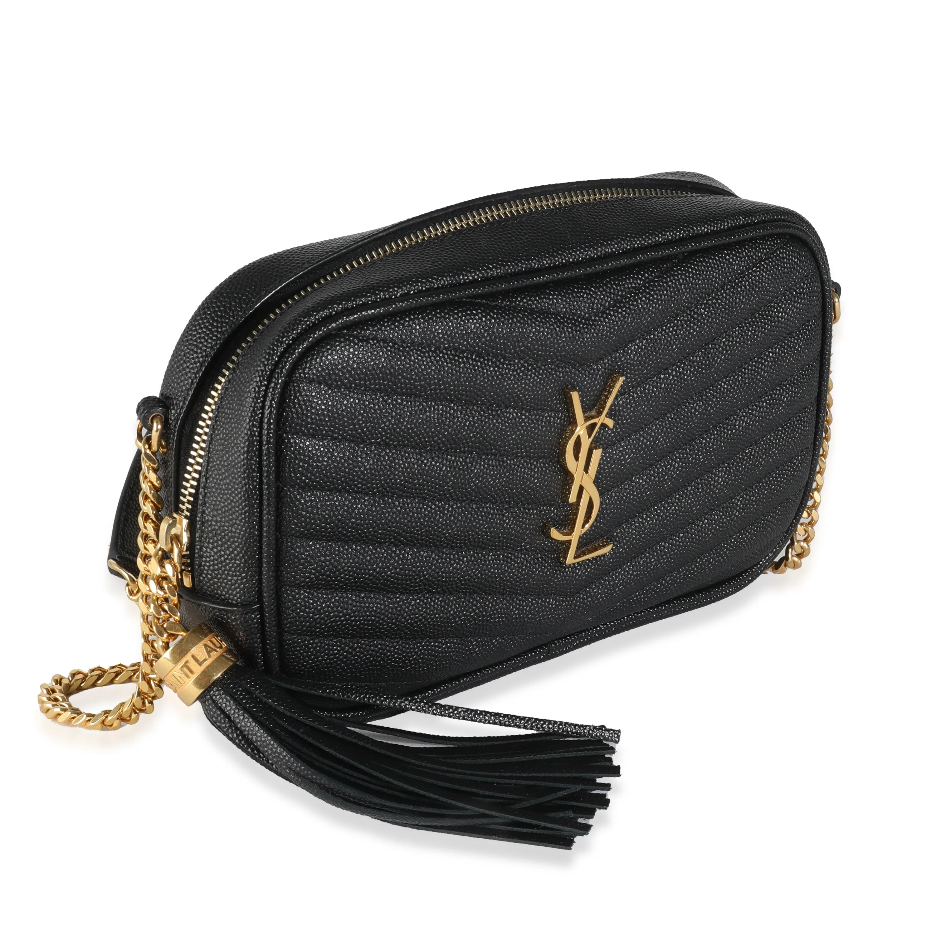 Black Grain De Poudre Mini Lou Camera Bag