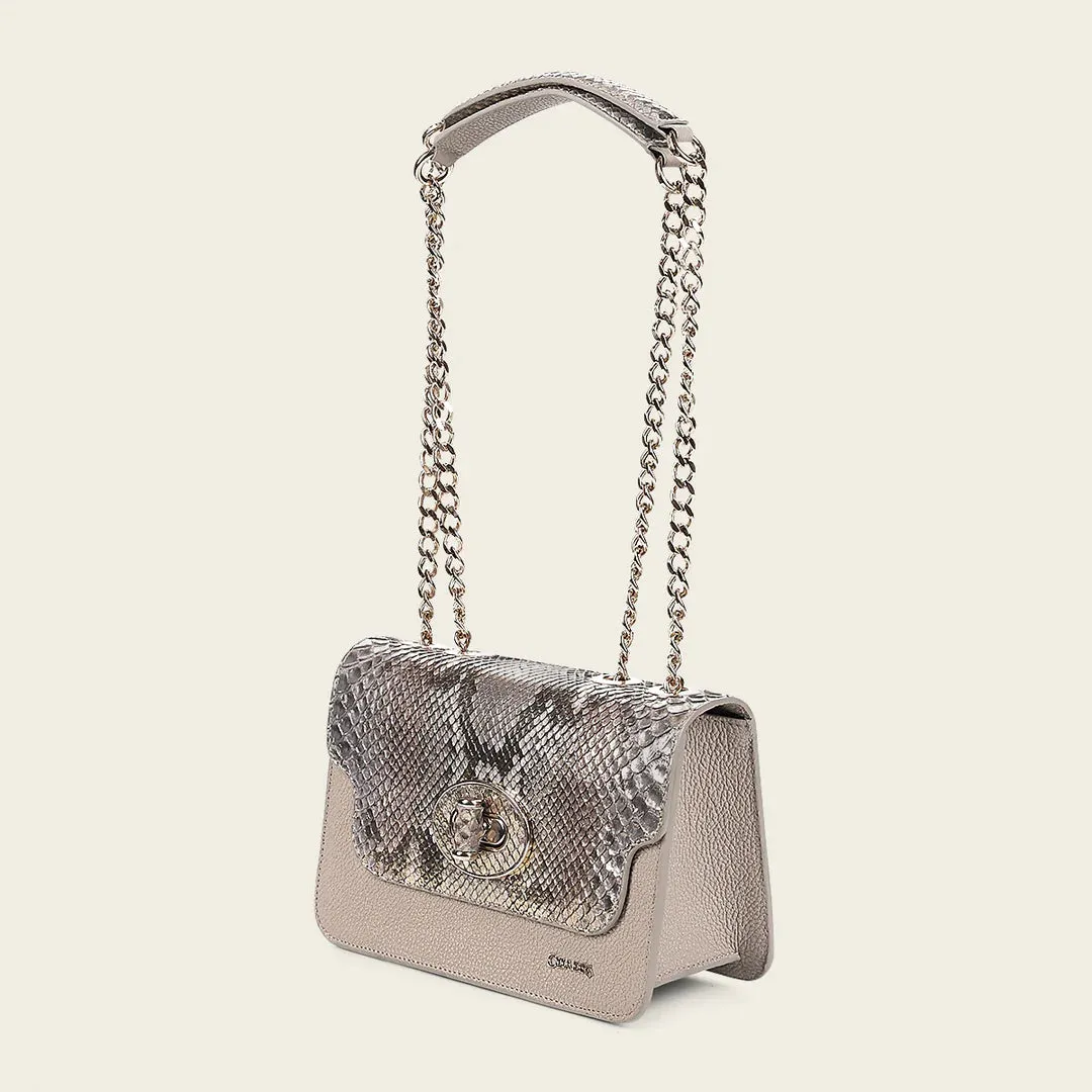 BOD0MPH - Cuadra bone dress fashion python handbag for women