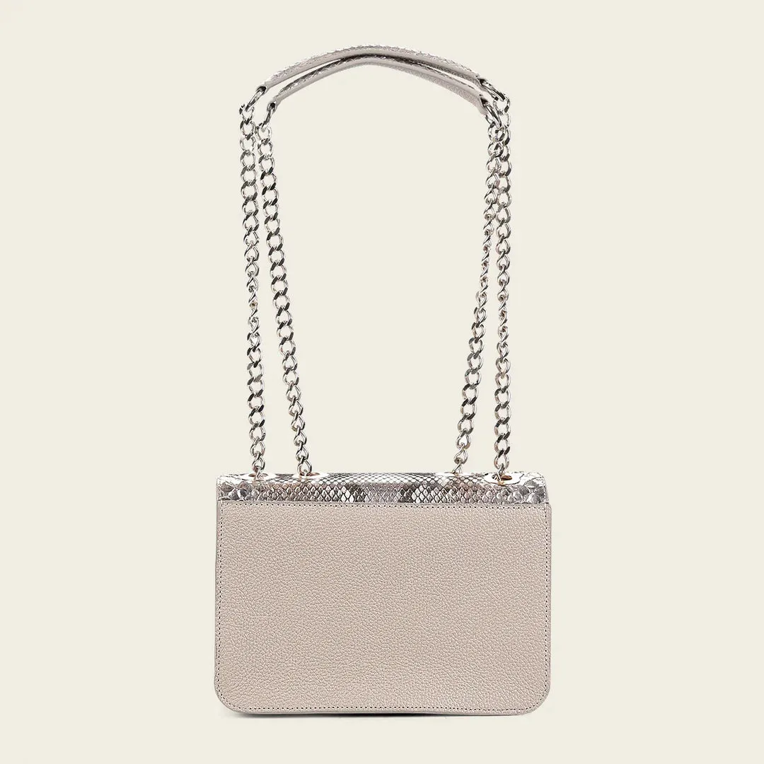 BOD0MPH - Cuadra bone dress fashion python handbag for women