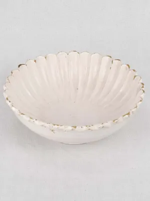 Bowl, scalloped ironstone, 18th-century 13"