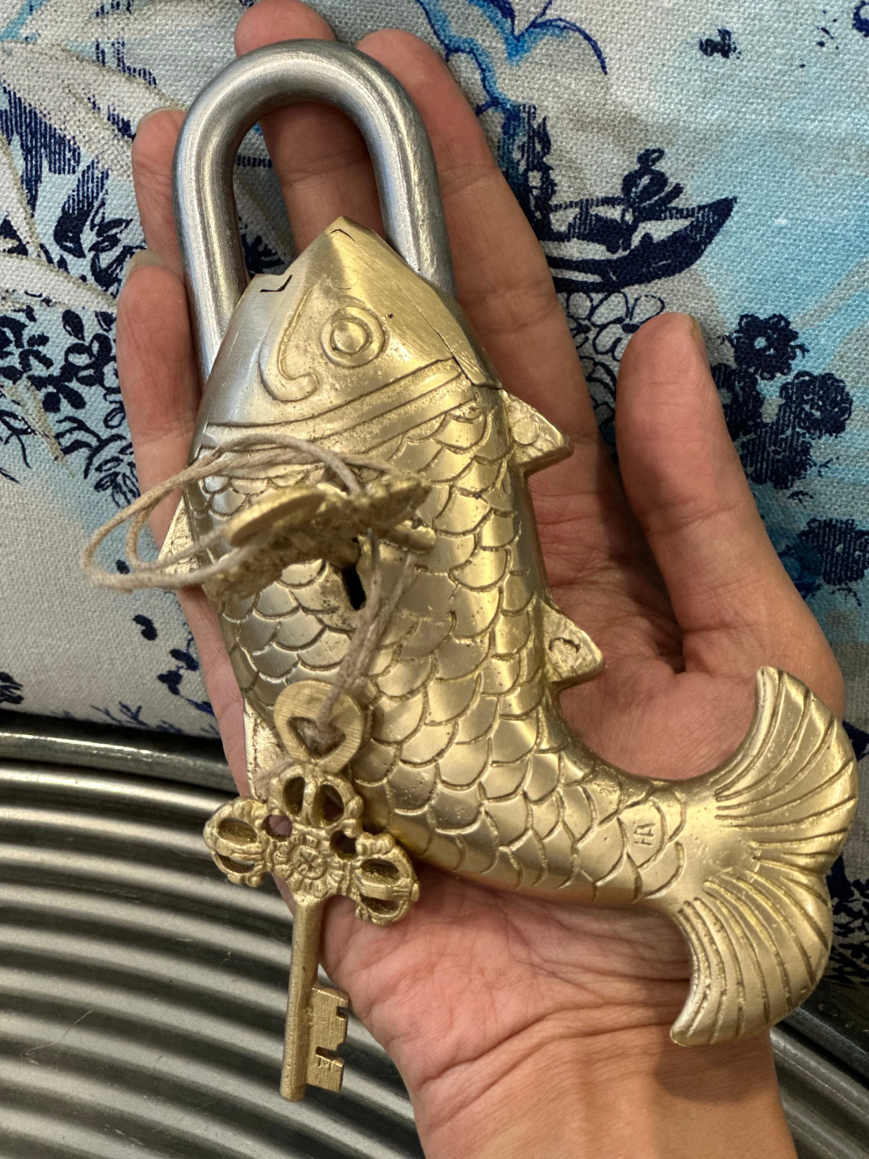 Brass Fish Padlock