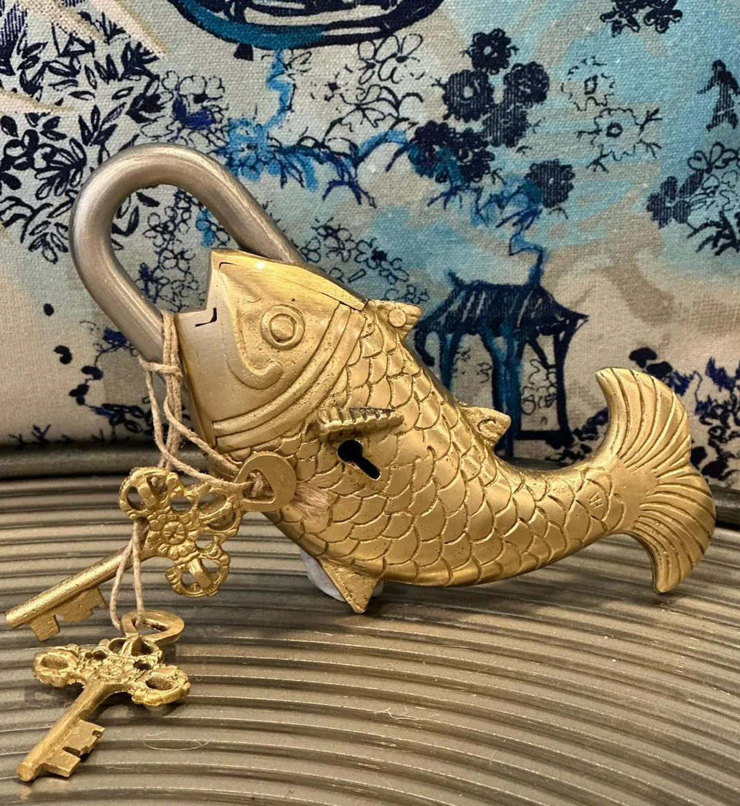 Brass Fish Padlock