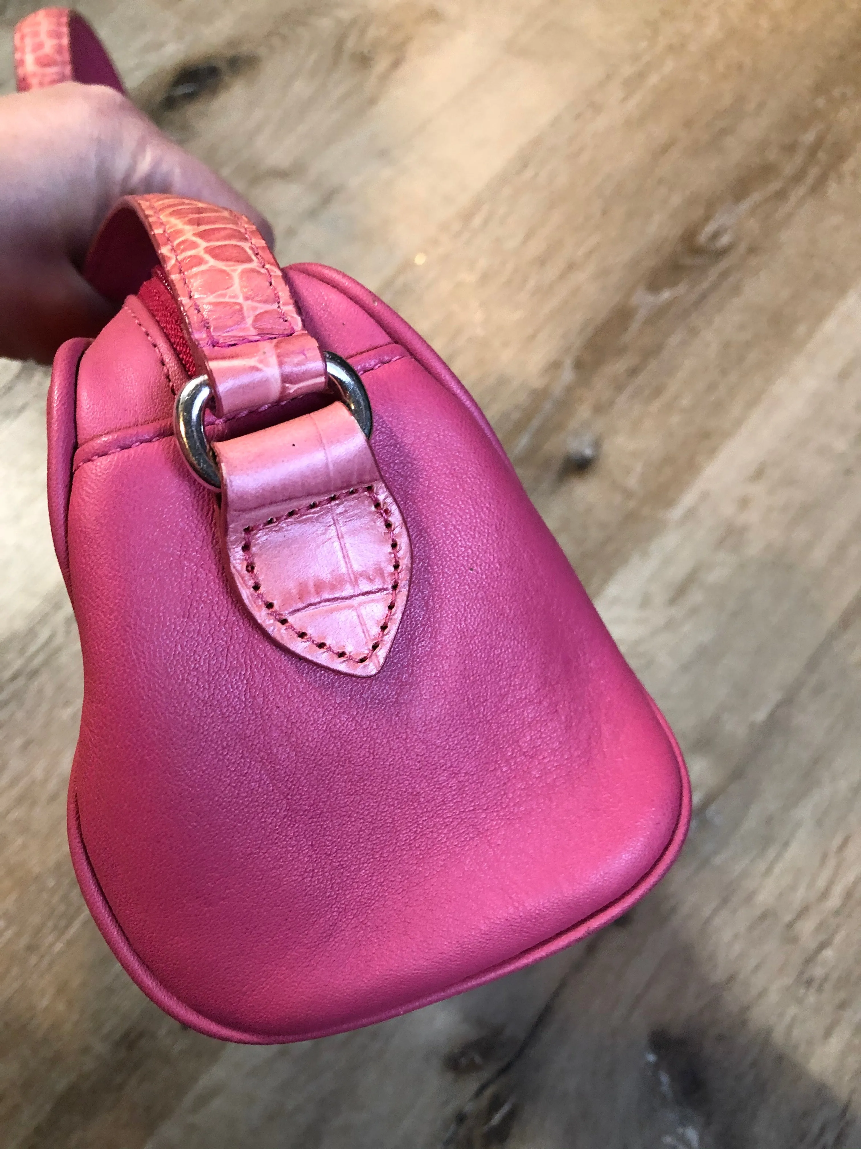 Brighton Bubble Gum Pink Leather Handbag, SOLD