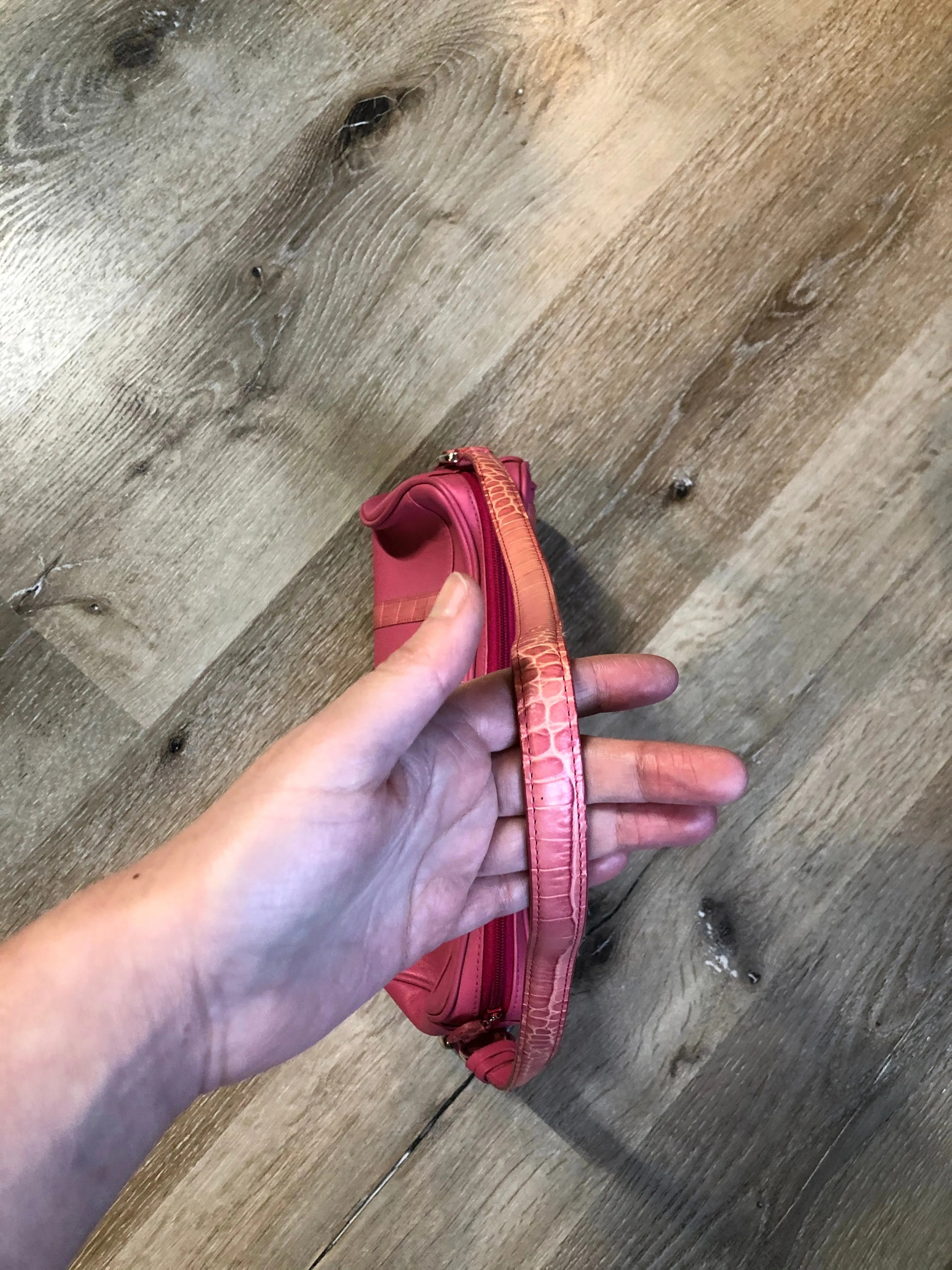 Brighton Bubble Gum Pink Leather Handbag, SOLD