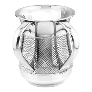 Bt Shalom Silver Etched Washcup