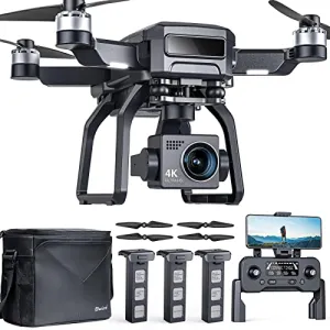 Bwine F7 GPS Camera Drone with FAA Certification Completed for Adults 4K Night Vision, 3-Axis Gimbal, 2 Miles Long Range, 75 Mins Flight Time Professional Drone with 3 Battery, Auto Return Follow Me Fly Around Beginner Mode