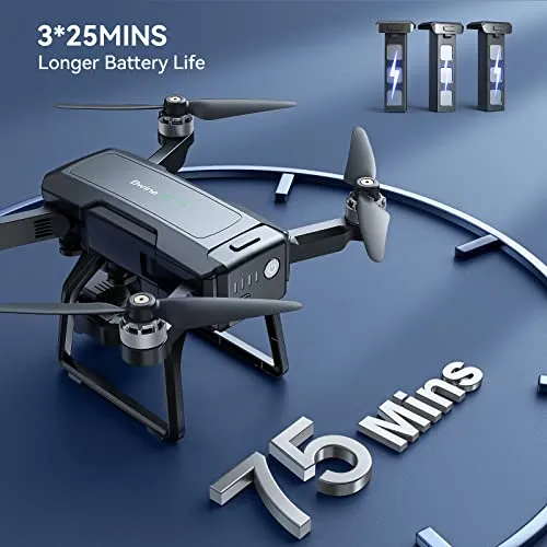 Bwine F7 GPS Camera Drone with FAA Certification Completed for Adults 4K Night Vision, 3-Axis Gimbal, 2 Miles Long Range, 75 Mins Flight Time Professional Drone with 3 Battery, Auto Return Follow Me Fly Around Beginner Mode