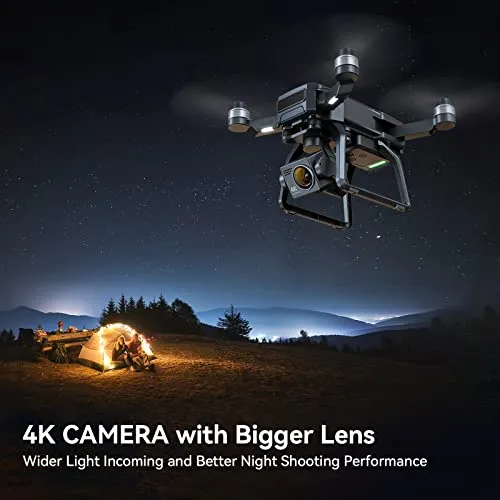 Bwine F7 GPS Camera Drone with FAA Certification Completed for Adults 4K Night Vision, 3-Axis Gimbal, 2 Miles Long Range, 75 Mins Flight Time Professional Drone with 3 Battery, Auto Return Follow Me Fly Around Beginner Mode